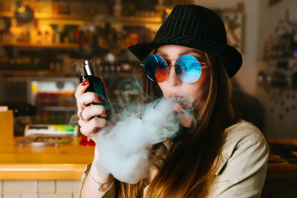 hipster vaping